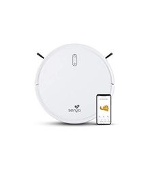 Senya aspirateur Robot Laveur My Little Robot SYCN-VC009, connecté en WiFi et Programmable Via Application/télécommande, 2000Pa, 120mins pour Tapis et sols durs, Silencieux