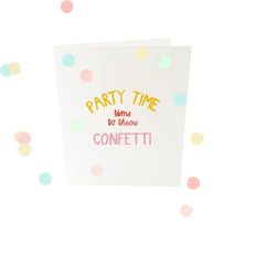 Confetti Cards - Party time V2