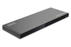 DIGITUS DS-55338 Séparateur HDMI 1x8 - Entrée : 1 Port/Sortie : 8 Ports - UHD 4K/60 Hz HDTV : 3840 x 2160p - HDCP 2.2 - HDR, Deep Color, Commutateur EDID, DTS, Dolby Digital, LPCM