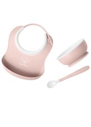 BabyBjörn Ensemble Repas Bébé, lot de 3, Rose pastel