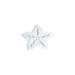 MSV Pegatina Antideslizante 5 uds, Tela, Estrella Blanca, 80 x 150 cm