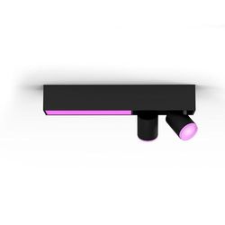 Philips Hue White & Color Ambiance Centris 2 pezzi, dimmerabile, 16 milioni di colori, controllabile tramite app, compatibile con Amazon Alexa, nero