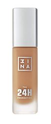 3INA MAKEUP - The 24h Foundation 621 - Base de maquilhagem areia escura com subbotono neutro - base maquilhagem de cobertura total com 24H de duração e resistente à água - Vegan - Cruelty Free