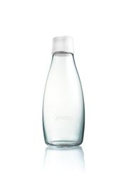 Retap ApS 0,5 liter medium borosilicaatglas water fles, frosted white