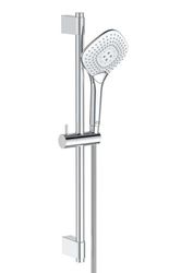 Ideal Standard B1762AA Idealrain EVO JET Diamond Asta doccia con doccetta a 3 funzioni, asta murale da 600 mm, cromato, Grigio