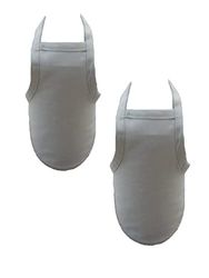 Flaskförkläde dekorativt förkläde 2 stycken av 100% bomullssamlingskoncept, färg och storlek valbar (flaskförkläde, set om 2 – 22 x 14 cm, ljusgrå)