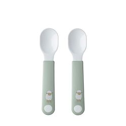 Mepal – Self-Feeding Spoon Mepal Mio – Baby Practice Spoon – Baby Utensil for Independent Eating – Dishwasher Safe & BPA-Free – Set of 2 - Little Farm