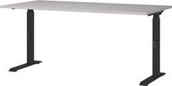 Germania Escritorio 7911-630, en Cachemira/Negro, con Altura Ajustable, 160 x 91 x 80 cm (Ancho x Alto x Profundidad)