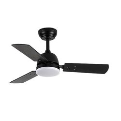 Levitantes Ventilad DC Portico 20 W, zwart, 3 vleugels, zwart/grijs, 6 versnellingen, 3000 K, 4000 K, 6500 K, 2350 lm, afstandsbediening, geheugen en timer 91,4d