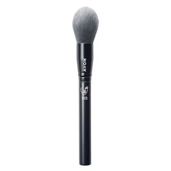 Avon Brocha de base de cobertura completa, con cabeza abovedada para una cobertura completa y mezcla de áreas más grandes de la cara, apto para veganos con un mango hecho de plástico reciclado.