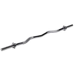HMS Unisex's 17-60-035 5907695516401 - Barra olimpica Curl, Colore: Argento, Taglia Unica