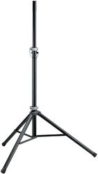K&M 21454 Trépied pour enceintes Noir en aluminium - ø 3,5 cm, avec trépied et dimensions compactes - réglage extrêmement bas