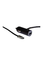 Auto-T Kit Caricatore 12/24V 2, 4A Plus USB con Nuovo Connettore Tipo C