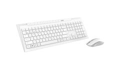 Rapoo Ensemble sans Fil Souris + Clavier (nœud Papillon, Multi-Mode, sans Fil, USB A, Slim, Ordinateur) Blanc