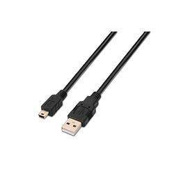 AISENS A101 – 0023 – USB 2.0 kabel 0,5 m voor mobiele telefoons en digitale camera's, zwart
