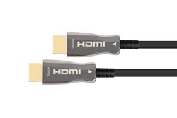 Python AOC Hybrid Ultra-High-Speed HDMI 2.1 kabel, 15 m hybride kabel (koperen geleider + glasvezel), 8K @60Hz/4K @120Hz, 48 GBit/s, volledig metalen stekker, zwart