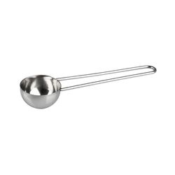 Fackelmann 42254 Cuillère doseuse à café pour environ 8 gr, cuillère inox, cuillère à mesurer, Acier inoxydable, 14 x 2 x 4 cm, Argent