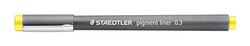 STAEDTLER 308 03-10 Fineliner pigment liner (0,3 mm lijnbreedte, hoge kwaliteit, pigmentinkt, onuitwisbaar, lichtbestendig) kleur geel