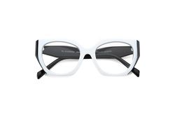 CHARRO Gafas de Lectura Panama Blanco-Negro +1,50