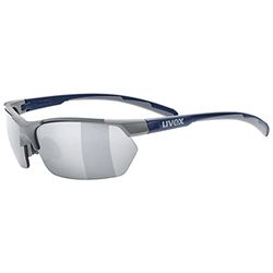 uvex sportstyle 114 - outdoor-glasögon för dam och herr - speglande - inkl. utbytbara linser - rhino deep space matt/silver - one size