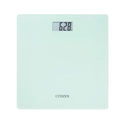 CITIZEN HMS324 Personenweegschaal, slank design, resultaten van eerdere metingen, step-on-technologie, lcd-display en zeer sterk glas.