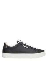 Tommy Jeans Baskets Cuvette Femme Metallic avec Logo, Noir (Black), 37