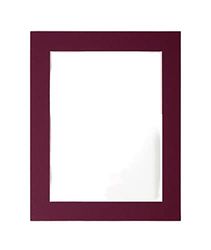 Frame Company Watson Beech Picture Photo Frame fitted with Perspex, 12x10 inch with Plum Mount for image size 8x6 inch
