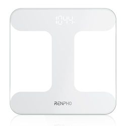 RENPHO Bathroom Scales for Body Weight with LED Display, Weighing Scales with Highly Accurate to 0.1lb, Batteries Included, 400 lbs/180kg Capacity, Core TS