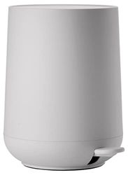 Zone Denmark - Poubelle Salle de Bain Nova - 3L - Design Scandinave - Plastique ABS Doux Au Toucher - Poubelle Cuisine ÉLéGante H23cm D20,5cm - Gris