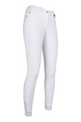 HKM 4057052111228 Adults' Riding LG Basic Silicone Knee Pad White 18