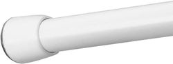 iDesign iDesign 78572Eu Cameo Barre de Traction de Rideau de Douche Moyen Modèle Inox Blanc 109 X 6,6 cm