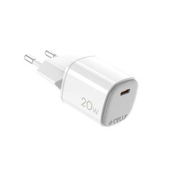 Celly Cargador de Pared UPTC1USBC20WWH Blanco 20 W - Marca EAN: 8021735212126