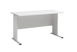 Möbelpartner Milo Bureau, lichtgrijs, ca. 140,0 x 65,0 x 74,2 cm