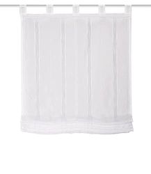 HOME FASHION 79609 ALNUR - Estor (140 x 100 cm), diseño de Rayas, Color Blanco