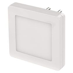 EMOS Luce notturna a LED con sensore crepuscolare e interruttore, luminosità regolabile, luce di orientamento per cameretta dei bambini, scala, camera da letto, cucina, bianco, P3316