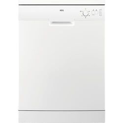 AEG - FFX52607ZW - Dishwasher 5000, Freestanding Dishwasher with AirDry Technology, Delivers Up To 3x Better Drying Performance, 13 Settings, Quik Program, 48 dB, 60cm, White, Class E