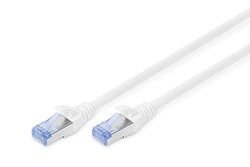 DIGITUS LAN kabel Cat 5e - 10m - RJ45 netwerkkabel - SF/UTP afgeschermd - Compatibel met Cat-6 & Cat-6A - Grijs