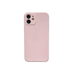 ARMODORRA Kompatibel med [iPhone 11-fodral], uppgraderad [flytande silikon] med kameraskydd mjuk [repfri] mobilskal i mikrofiber för iPhone 11 6,1 tum – rosa