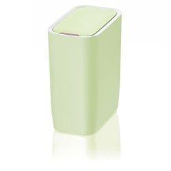 AMARE Poubelle de Salle de Bain à capteur Automatique - Volume : 9 l - Ovale - Vert Menthe - 30,5 x 25 x 15,5 cm