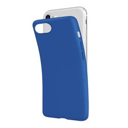 SBS Cover per iPhone SE 2022/SE 2020/8/7 Blu Deep Sea Pantone 7685 C, Custodia Morbida e Flessibile Antigraffio, Cover Sottile e Comoda da Tenere in Tasca, Custodia Compatibile con Ricarica Wireless
