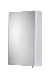 Croydex Dawley White Bathroom Mirror Cabinet, Wall Mounted Bathroom Cabinet with Mirror, Pre-Assembled & All Fixings Included, with Easy Hang 'n' Lock Installation, Soft Close Hinges, 67x40x11.9cm