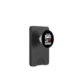 Dueño de Perro Amante de los Cachorros Entusiasta de los Perros El Jefe Boykin PopSockets PopWallet para MagSafe