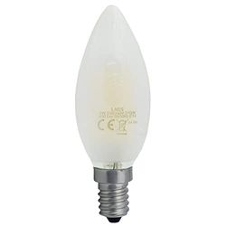 Laes 985993 LED-kaars, filament, mat, E14, 4 W, grijs, 35 x 98 mm