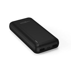 ANSMANN Powerbank 20 000 mAh – 2-port powerbank med LED-statusdisplay – externt batteri med 2,1 A, bärbar laddare kompatibel med Apple iPhone, iPad, Samsung, Huawei, Xiaomi, etc