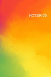 notebook: Rainbow Color Lined Paper Notebook| 6 x 9| 120 pages