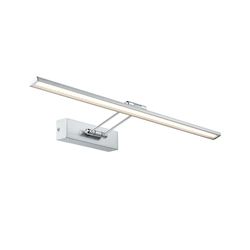 Paulmann 99896 Galeria schilderijverlichting LED schilderijverlichting Beam Sixty galerijverlichting 11W opbouwlamp geborsteld nikkel spot incl Lamp, Nikkel geborsteld, Chroom