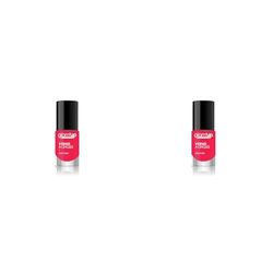 Glam'Up Paris - Vernis à Ongles - Ultra Brillance - Longue Tenue - Séchage Rapide - N°107 - Fuchsia (Lot de 2)