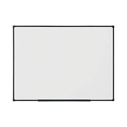 BoardsPlus Economy Lavagna Bianca Magnetica, Lavagna Cancellabile A Secco Con Cornice Nero, 60 x 45 cm