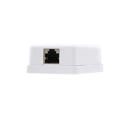NANOCABLE 10.21.1501 - Roseta de superfície RJ45 com 1 tomada de conexão Cat.6 UTP, branco