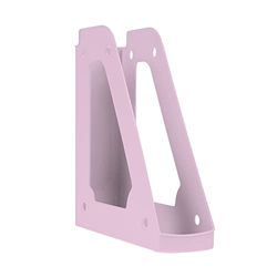 DONAU 7462101PL-23 Range-revues au design moderne / 1 pièce / A4 – Violet/rose pastel/ajouré/PP/plastique/organisateur de bureau pour magazines – Violet